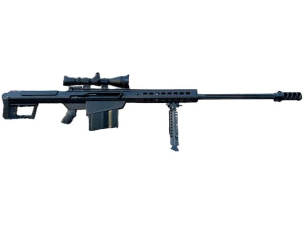 barrett m107a1 semi automatic centerfire rifle 50 bmg 29 fluted barrel black