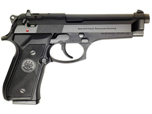 beretta 92fs it semi automatic pistol 9mm luger 49 barrel 15 round black