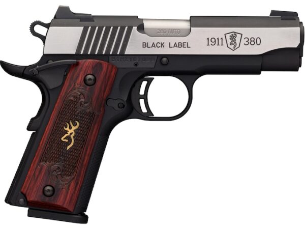 browning 1911 380 black label medallion pro semi automatic pistol 380 acp