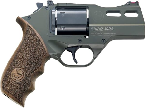 chiappa rhino 30 sar revolver 357 magnum 3 barrel 6 round green walnut