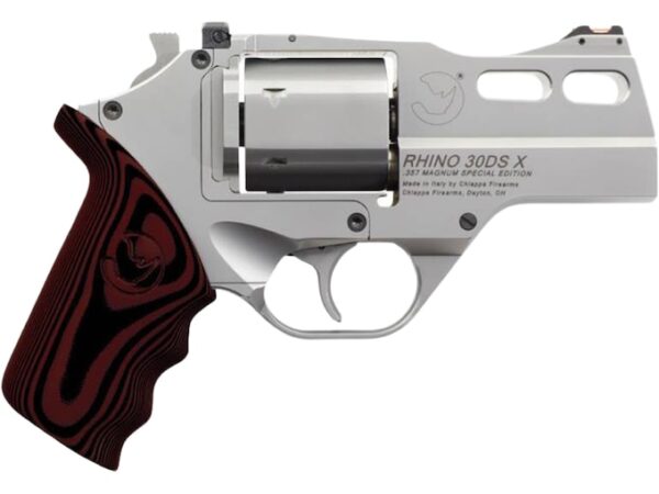 chiappa rhino 30ds x revolver 357 magnum 3 barrel 6 round stainless brown