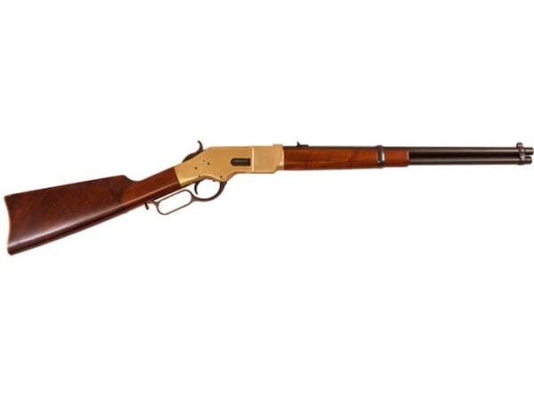 Cimarron Firearms 1866 Yellowboy Carbine Lever Action Centerfire Rifle 45 Colt (Long Colt) 19" Barrel Blued and Walnut Straight Grip