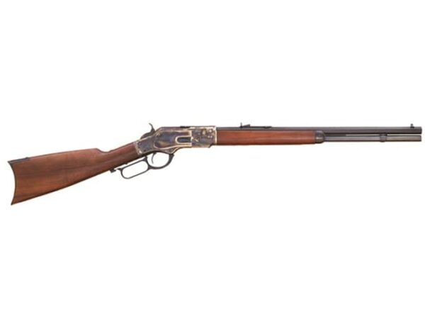 Cimarron Firearms 1873 Short Rifle Lever Action Centerfire Rifle 357 Magnum 20" Barrel Blued and Walnut Straight Grip