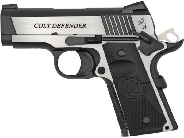 colt combat elite defender semi automatic pistol 9mm luger 3 barrel