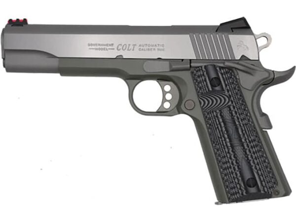 colt competiton jungle green semi automatic pistol 9mm luger 5 barrel