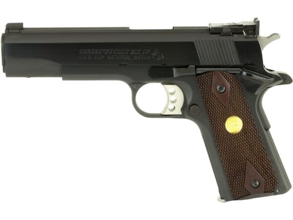 colt gold cup national match semi automatic pistol 45 acp 5 barrel 8 1 round