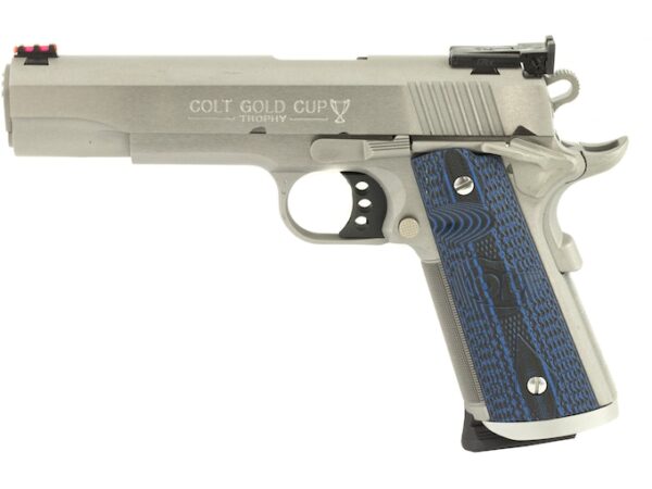 colt gold cup trophy semi automatic pistol 9mm luger 5 barrel 9 1 round