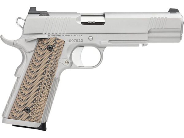 Dan Wesson Specialist Semi-Automatic Pistol 9mm Luger 5" Barrel 10-Round Stainless Black/Brown