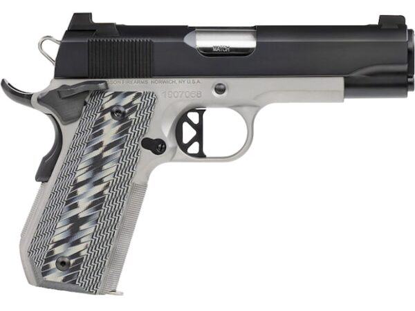 dan wesson v bob two tone semi automatic pistol 45 acp 425 barrel 8 round