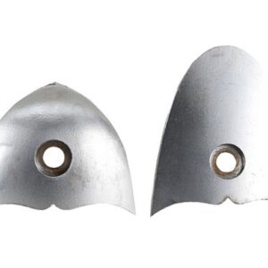 galazan heel and toe plate set polished steel in the white ammo gate