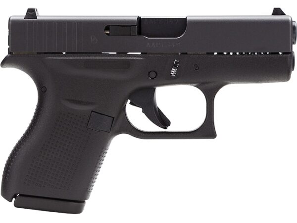 glock 42 semi automatic pistol 380 acp 325 barrel 6 round black