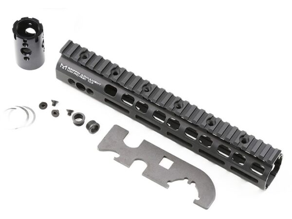 griffin armament low pro rigid rail m lok handguard ar 15 105 aluminum