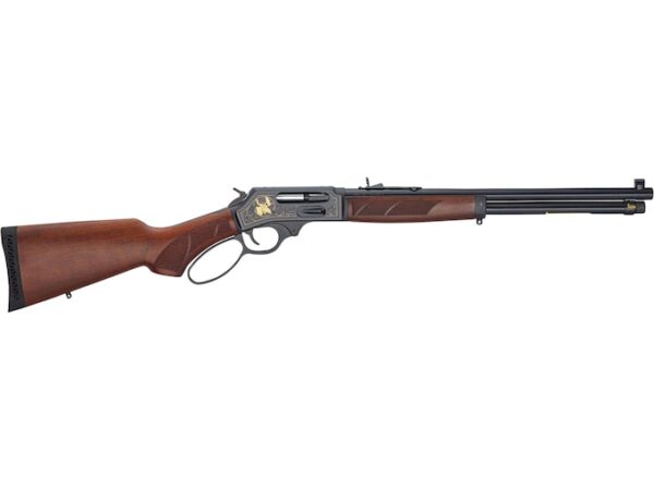 henry wildlife edition side gate lever action centerfire rifle 45 70