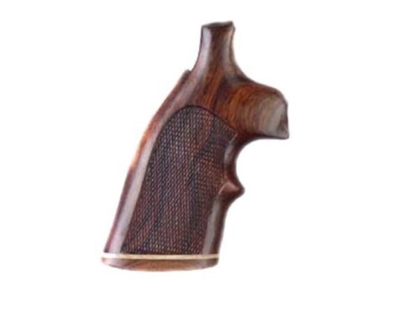 hogue fancy hardwood grips with accent stripe and top finger groove colt