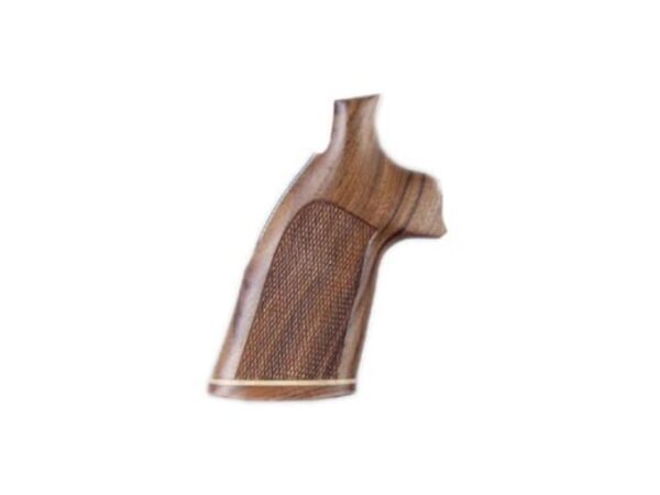 hogue fancy hardwood grips with accent stripe dan wesson small frame