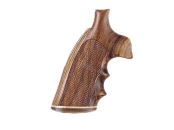 hogue fancy hardwood grips with accent stripe finger grooves and contrasting