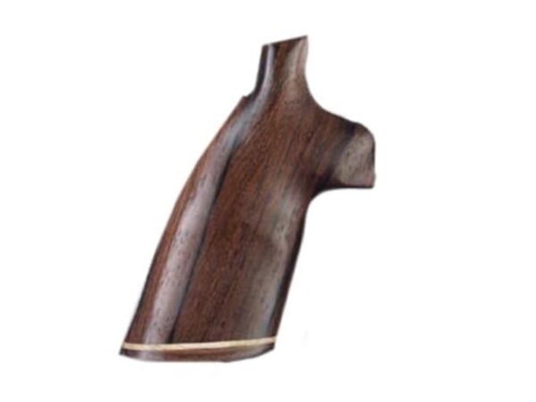 hogue fancy hardwood grips with accent stripe s w k l frame round butt