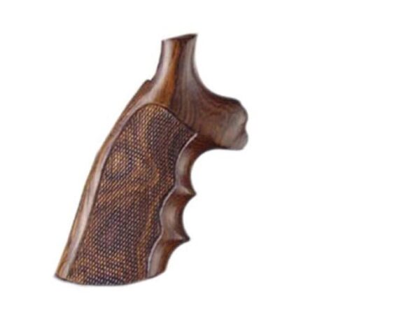 hogue fancy hardwood grips with finger grooves ruger speed six checkered