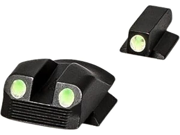 kimber night sight set micro front and rear green tritium dot ammo gate