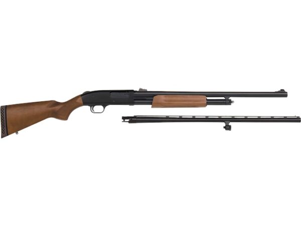 Mossberg 500 Field/Deer Combo 12 Gauge Pump Action Shotgun 28/24" Barrel Blued and Wood