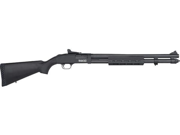 mossberg 590s 12 gauge pump action shotgun 20 barrel blued and black