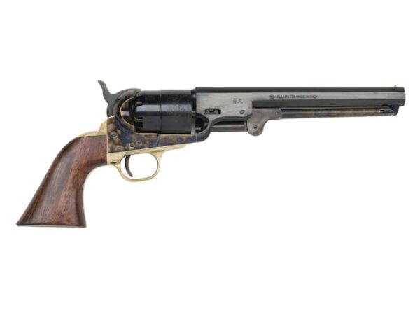 pietta 1851 navy black powder revolver 44 caliber 75 barrel steel frame