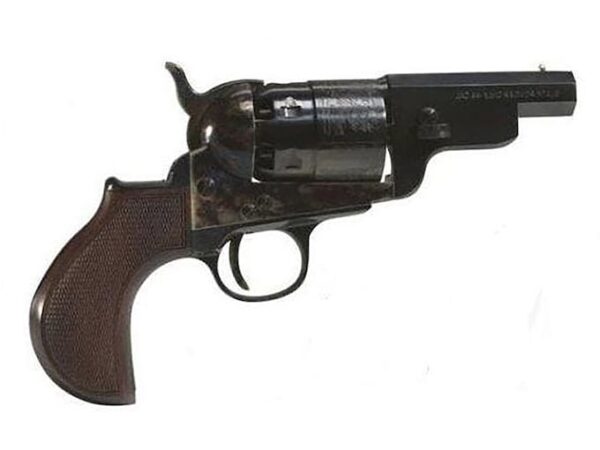 pietta 1851 navy snub nose black powder revolver 36 caliber 3 barrel case