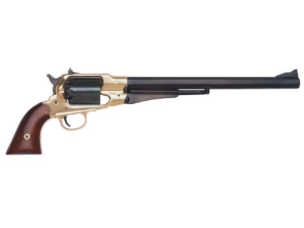 pietta 1858 bison black powder revolver 44 caliber 12 barrel brass frame