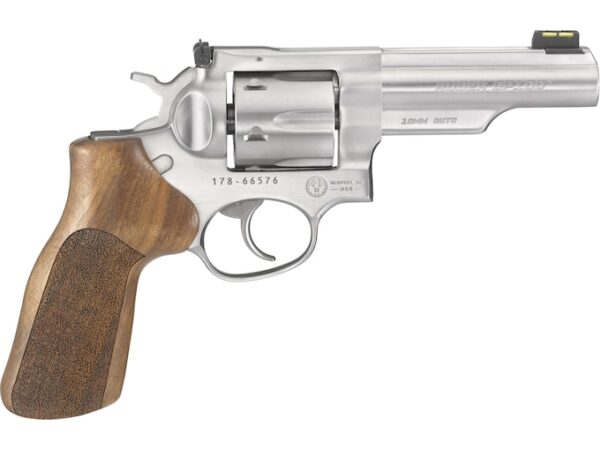 Ruger GP100 Match Champion Revolver 10mm Auto 4.2" Barrel 6-Round Stainless Hardwood