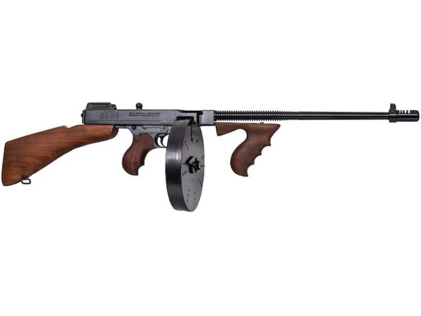 Thompson 1927A-1 Deluxe Semi-Automatic Centerfire Rifle 45 ACP 18" Fluted Barrel Blued and Walnut Pistol Grip