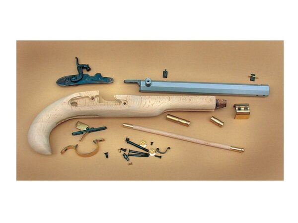 traditions kentucky black powder pistol unassembled kit 50 caliber percussion