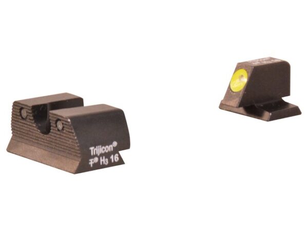 trijicon hd night sight set fn fnx fns 9mm luger steel matte 3 dot tritium