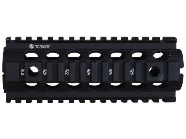 troy industries 7 mrf car m4 drop in battle rail 2 piece quad rail handguard