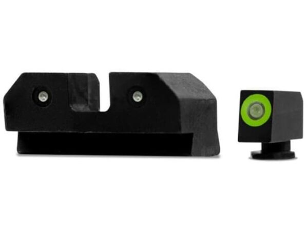 xs r3d night sight set glock 20 21 29 30 30s 37 41 steel 3 dot tritium